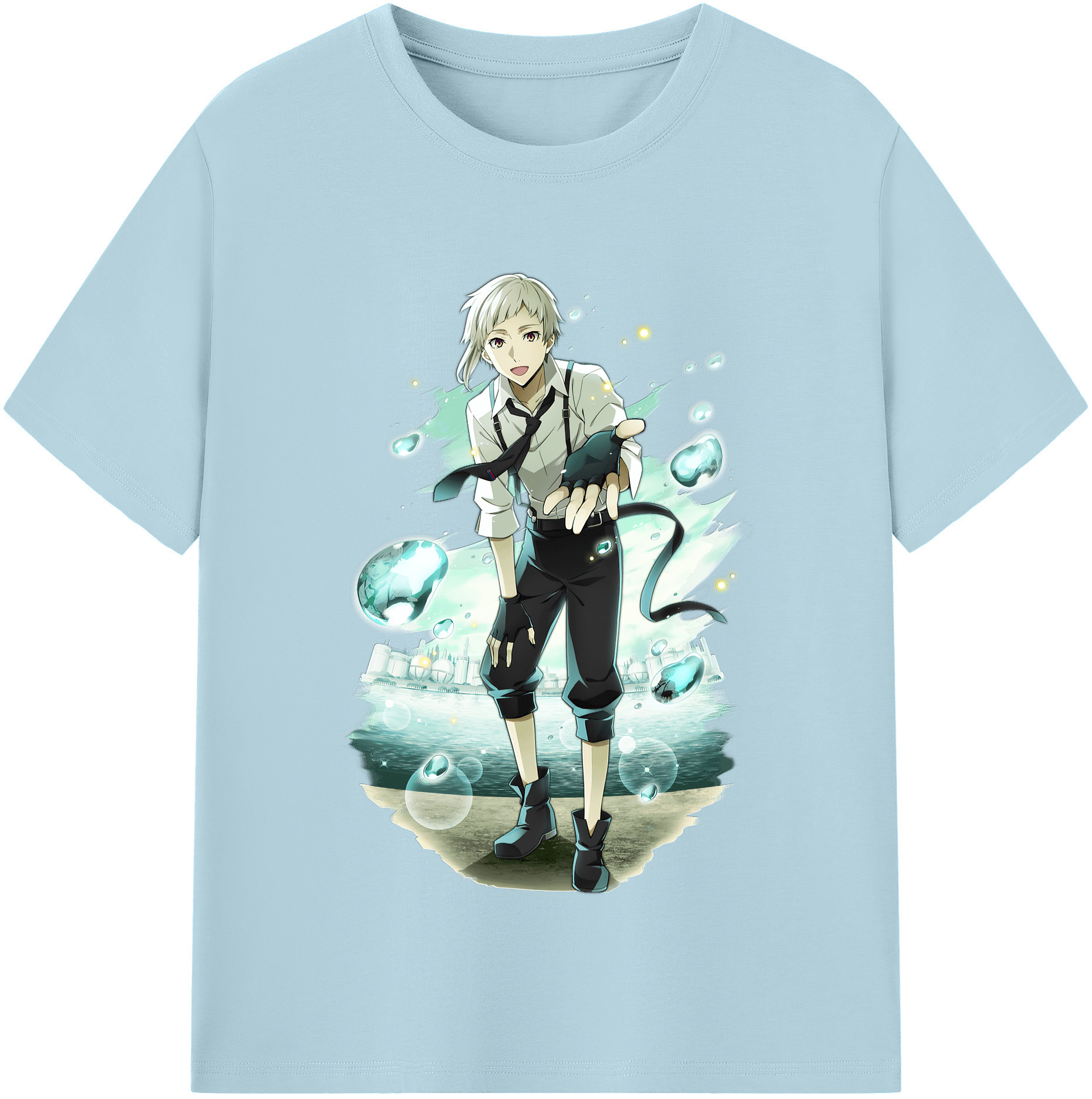 （画像用） 文豪ストレイドッグス Bungo Stray Dogs 綿100％半袖Tシャツ（フロントプリント）